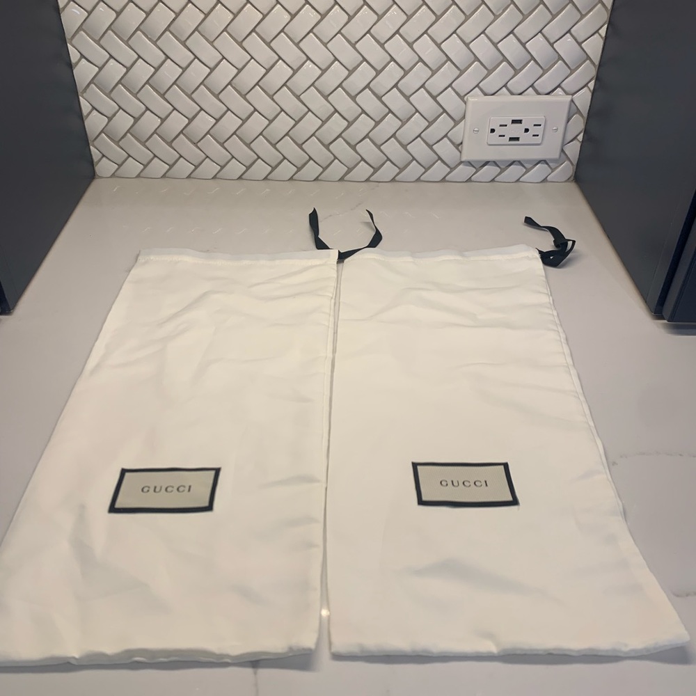GUCCI - pair of Shoe Dust Bags